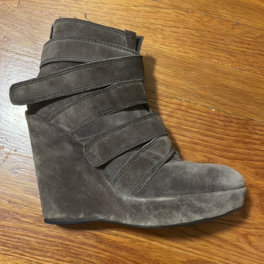 Stuart Weizmann Wildchild Platform Wedge Booties - image 3